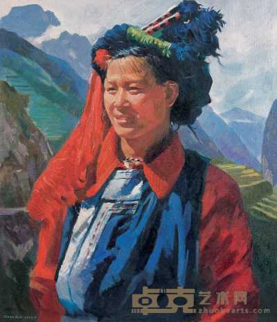 杜玉华 香达僳的女人 57×50cm